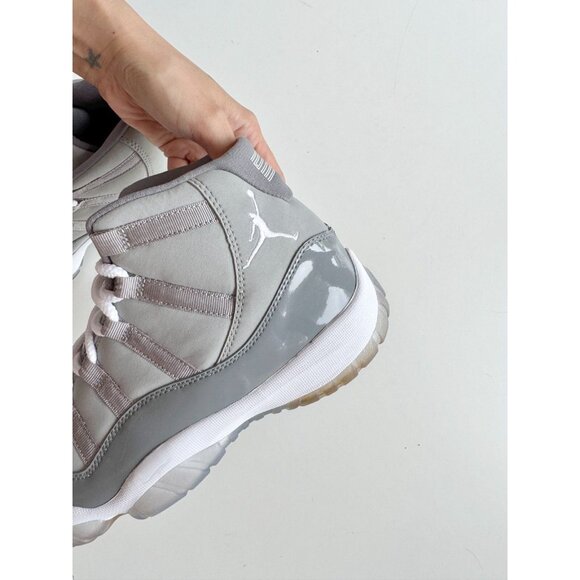 NIB 2010 NIKE Air Jordan 11 Retro Cool Grey Leather Lace Up Sneakers, Size 9 - Picture 8 of 16